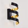 REZAT Wall Light LED black-gold, 1-light source