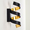 REZAT Wall Light LED black-gold, 1-light source