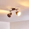 Safari Ceiling Light rust-coloured, 2-light sources