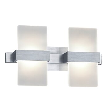 Trio Platon wall light LED aluminium, 2-light sources