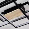 Alnarp Ceiling Light LED Light wood, black, 1-light source