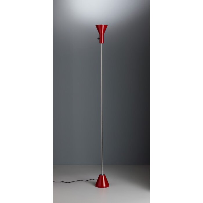 Tecnolumen ES 57 LED Floodlight chrome, red, 1-light source