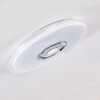 HADERUP Ceiling light LED chrome, white, 1-light source, Remote control, Colour changer