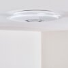 HADERUP Ceiling light LED chrome, white, 1-light source, Remote control, Colour changer