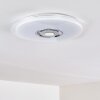 HADERUP Ceiling light LED chrome, white, 1-light source, Remote control, Colour changer