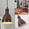 TIMOLA Pendant Light rust-coloured, black, 1-light source