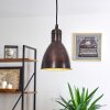 TIMOLA Pendant Light rust-coloured, black, 1-light source