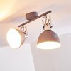 DOMPIERRE Ceiling light grey, white, 2-light sources