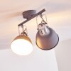 DOMPIERRE Ceiling light grey, white, 2-light sources