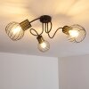 Bacau Ceiling Light black, 3-light sources