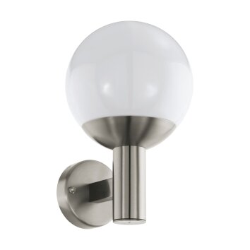Eglo Connect NISIA Outdoor Wall Light LED stainless steel, 1-light source
