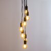 HALLABRO Pendant Light black, 7-light sources