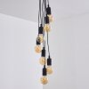 HALLABRO Pendant Light black, 7-light sources