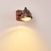 GLOSTRUP Wall Light brown, stainless steel, 1-light source
