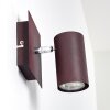 ZUOZ wall spotlight rust-coloured, 1-light source