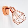 FERRAND Wall Light LED copper, 1-light source