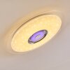 HADERUP Ceiling light LED chrome, white, 1-light source, Remote control