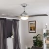 SANFORD ceiling fan silver, 1-light source, Remote control