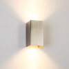 Tabera wall light brushed steel, 2-light sources