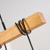 BARBENGO Pendant Light Light wood, black, 4-light sources