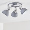 DOMPIERRE Ceiling light grey, white, 3-light sources