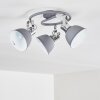 DOMPIERRE Ceiling light grey, white, 3-light sources