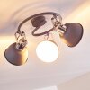 DOMPIERRE Ceiling light grey, white, 3-light sources