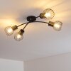 Bacau Ceiling Light black, 4-light sources