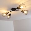 Bacau Ceiling Light black, 4-light sources