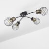 Bacau Ceiling Light black, 4-light sources