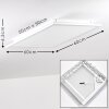 Salmi Ceiling Light LED white, 1-light source, Remote control, Colour changer
