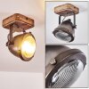 GLOSTRUP Ceiling Light brown, stainless steel, 1-light source