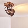 GLOSTRUP Ceiling Light brown, stainless steel, 1-light source