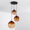 Pendant Light Degevos brown, 3-light sources