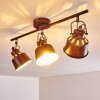 Safari Ceiling Light rust-coloured, 3-light sources