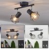 GULLSPANG Ceiling Light anthracite, 2-light sources