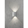 Konstsmide Cremona wall light LED grey, 2-light sources
