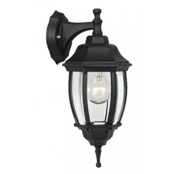 Lucide outdoor wall light black, 1-light source