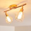 FERRAND Ceiling light LED copper, 2-light sources