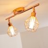 FERRAND Ceiling light LED copper, 2-light sources