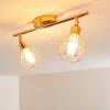 FERRAND Ceiling light LED copper, 2-light sources