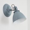 KOPPOM wall light blue, grey, 1-light source