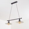 NIBYN Pendant Light beige, dark brown, 2-light sources