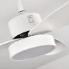 DOHA ceiling fan LED white, 1-light source, Remote control