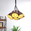 TIMOLA Pendant Light copper, rust-coloured, 7-light sources