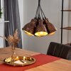 TIMOLA Pendant Light copper, rust-coloured, 7-light sources