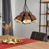 TIMOLA Pendant Light copper, rust-coloured, 7-light sources