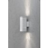 Konstsmide MONZA wall light aluminium, 2-light sources