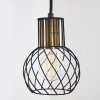 Bacau Pendant Light black-gold, 4-light sources