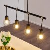 Bacau Pendant Light black-gold, 4-light sources